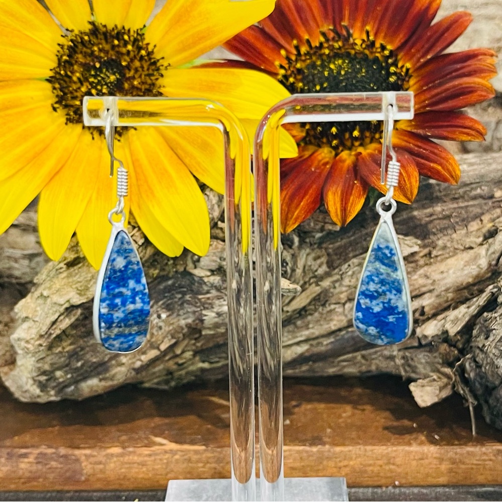 Lapis Lazuli 925 Sterling Silver Earrings